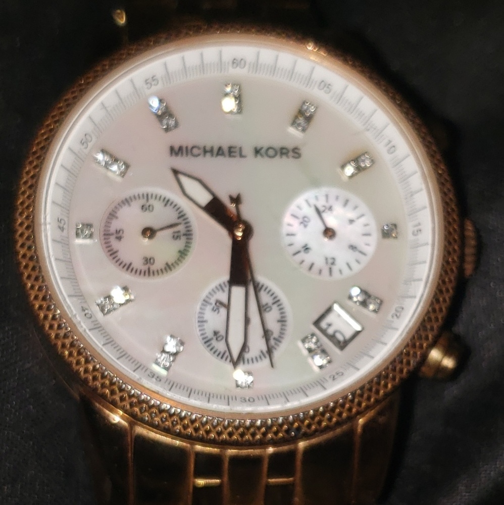 Michael Kors women's rose gold watch